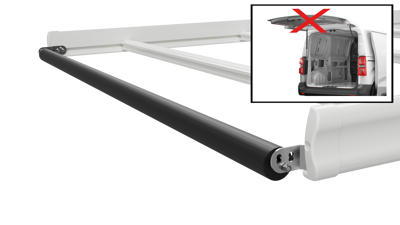 ROULEAU NOIR COMPLET AVEC FIXATIONS